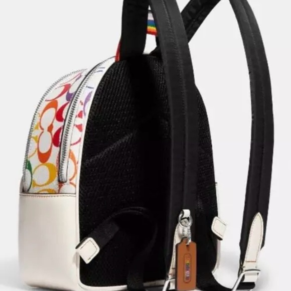 Coach Mini Court Backpack in Rainbow Pride - Picture 9 of 11